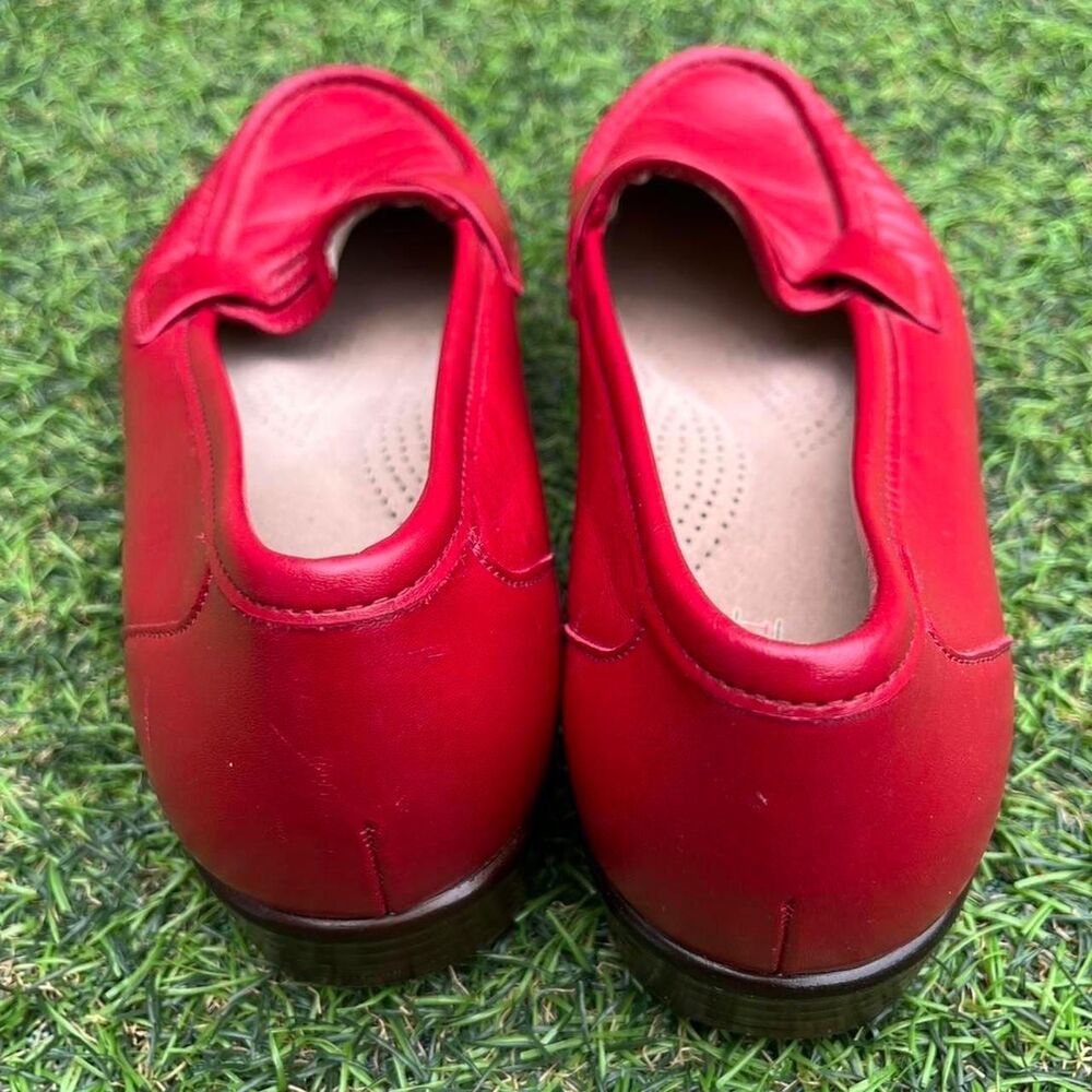 Vintage Sas Women's Red Loafers - Picture 8 of 8